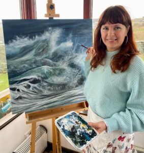 Lisa Weller in the Studio
