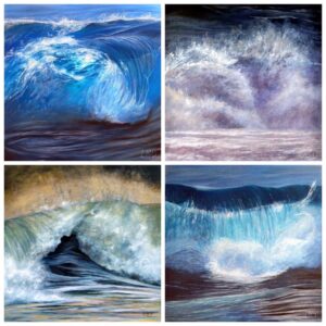 Lisa McDonald Wave Paintings