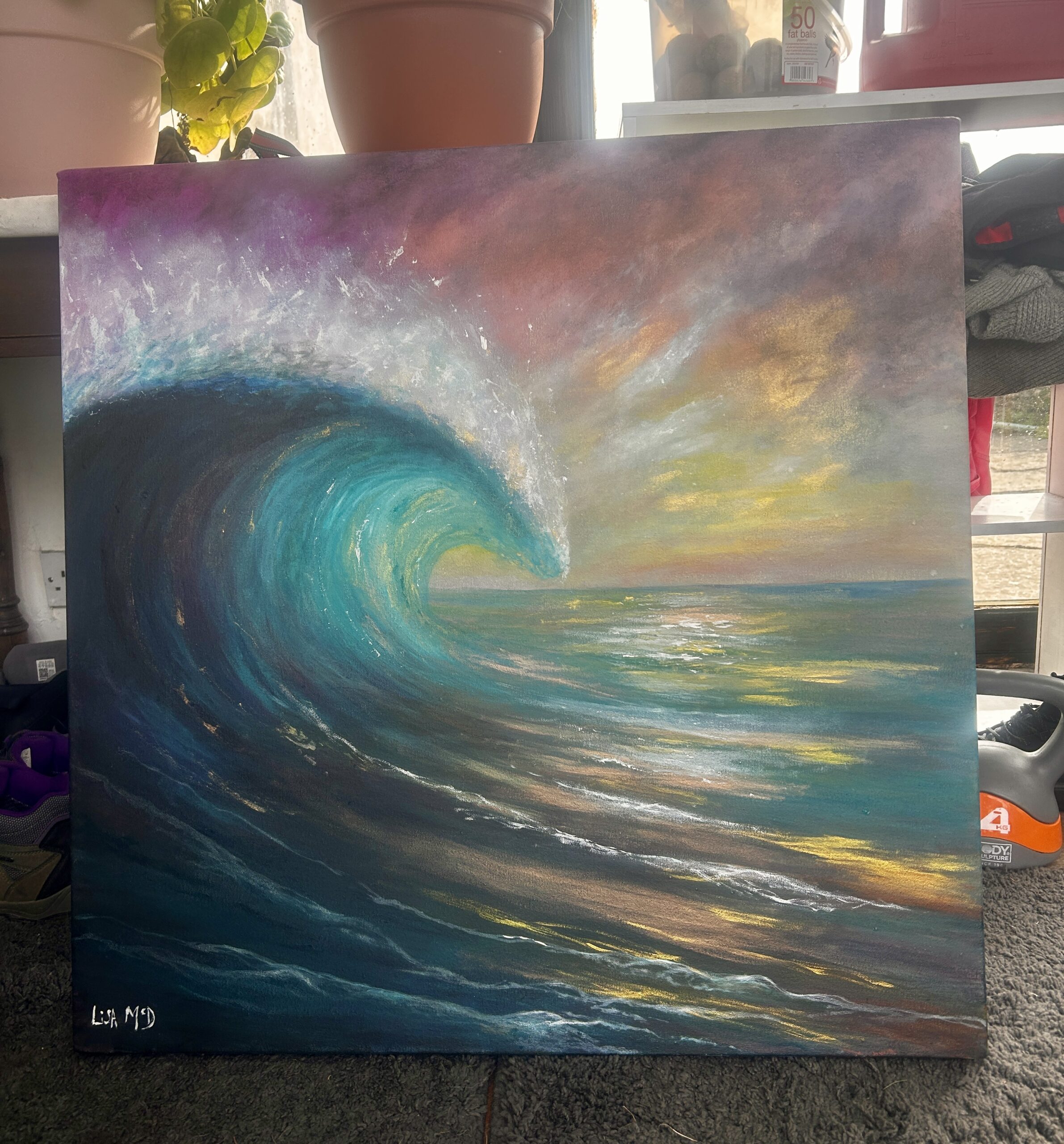 A New Dawn Wave Painting
